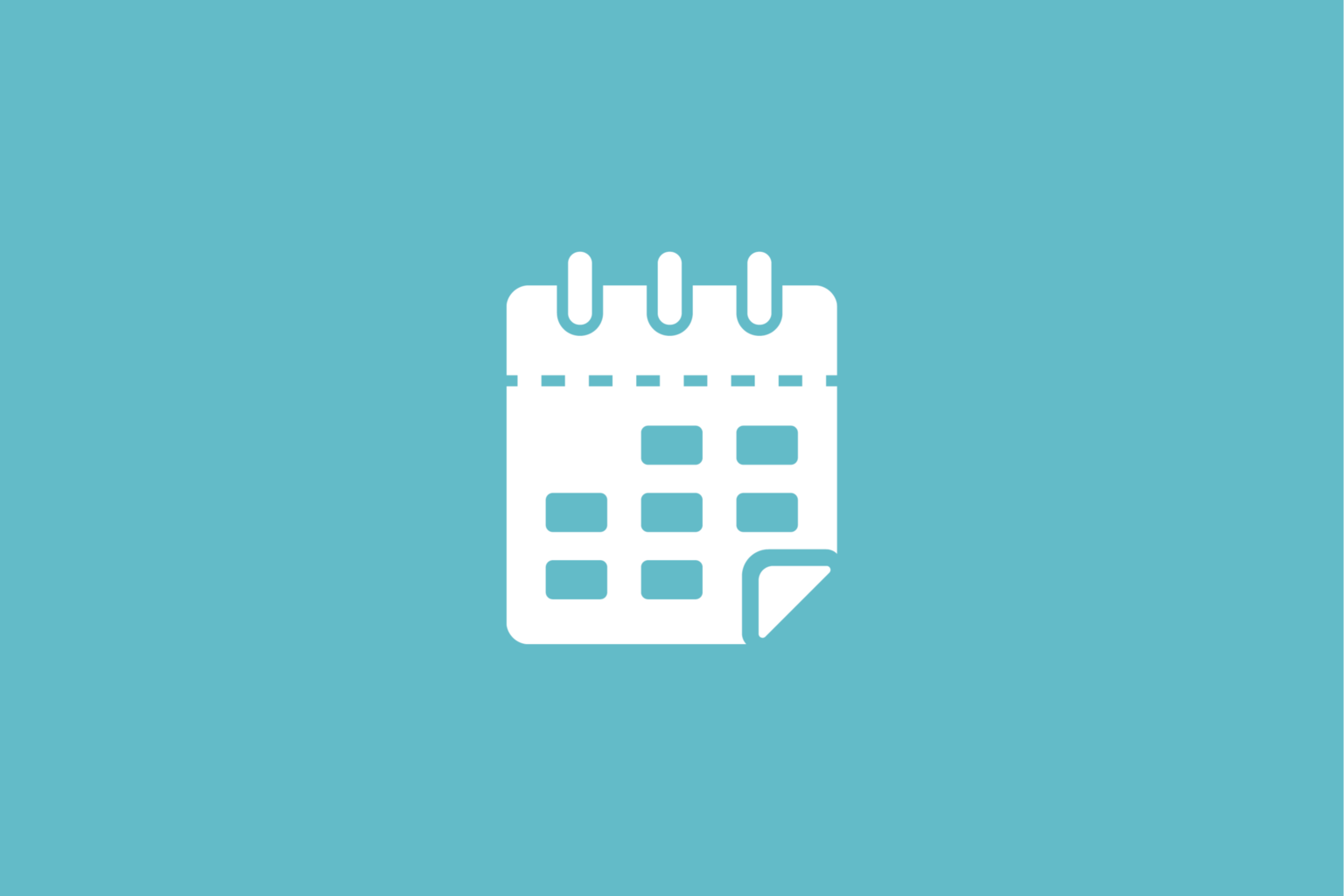 Symbolbild: weißes Kalenderblatt auf eisblauem Hintergrund